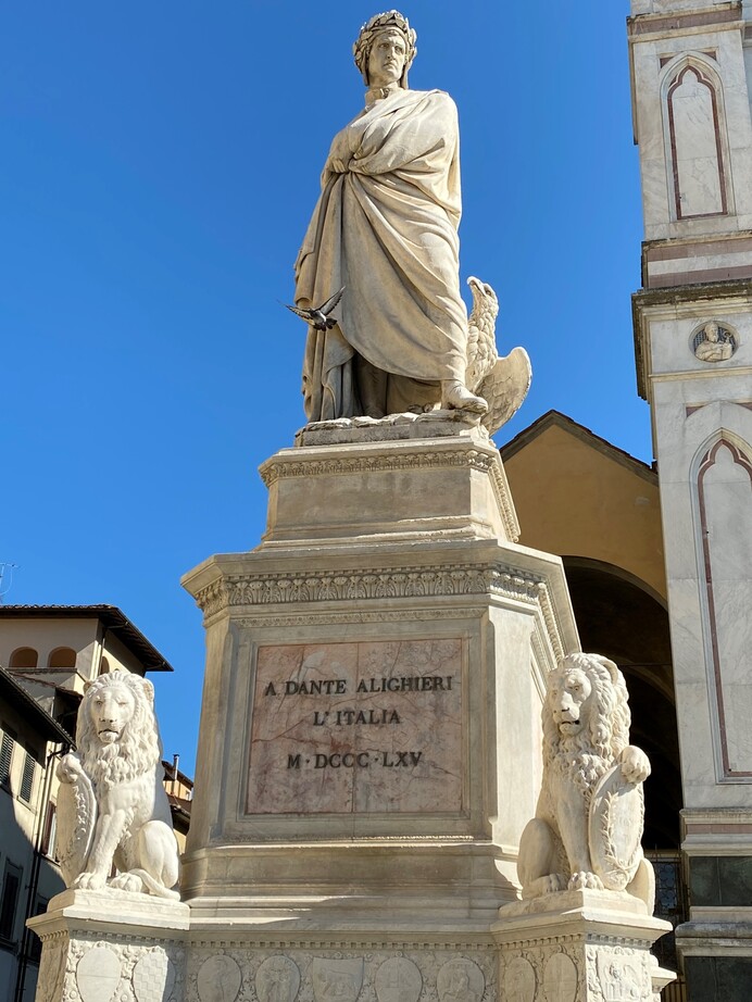 Statua Dante Alighieri Firenze